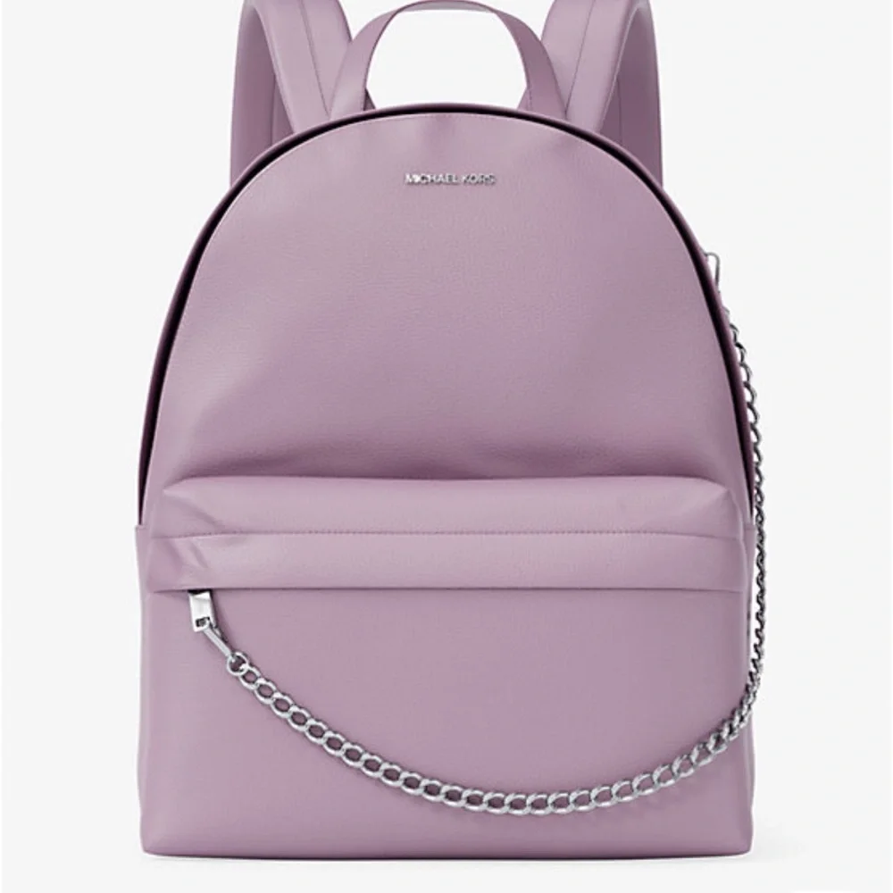 MICHAEL KORS Slater Medium Chain Backpack Quartz NWT